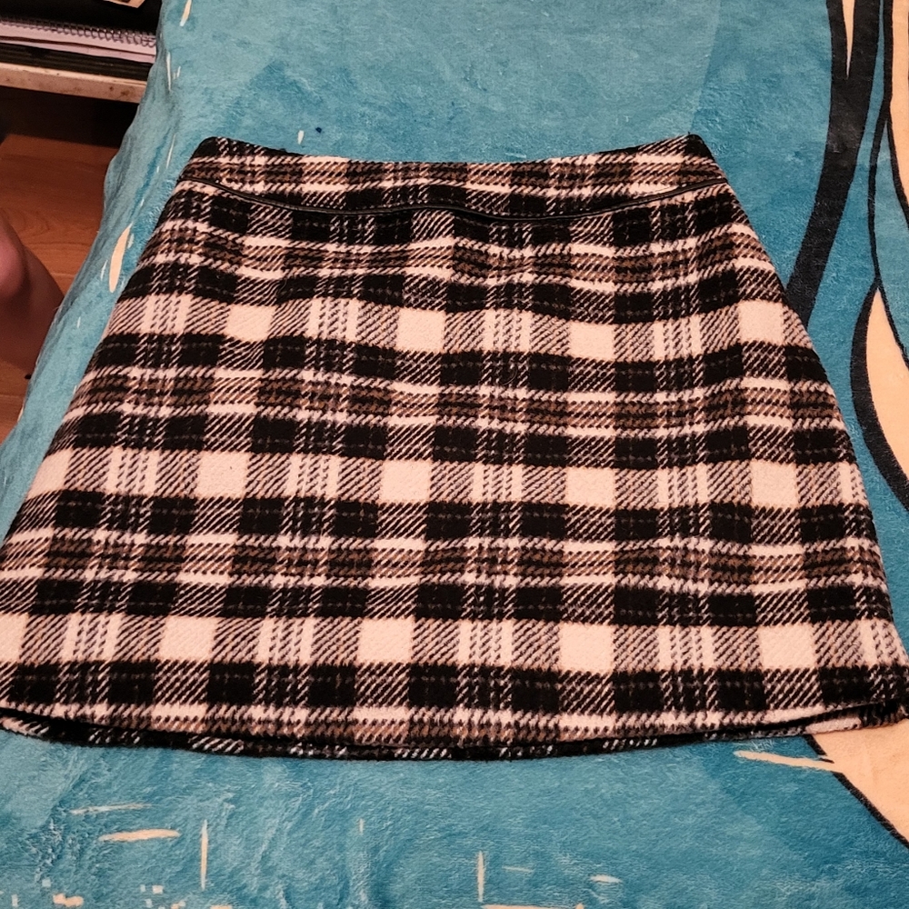 Abercrombie & Fitch wool plaid mini skirt